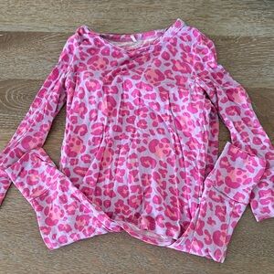 Posh Peanut Pink Animal Print Long Sleeve Tee